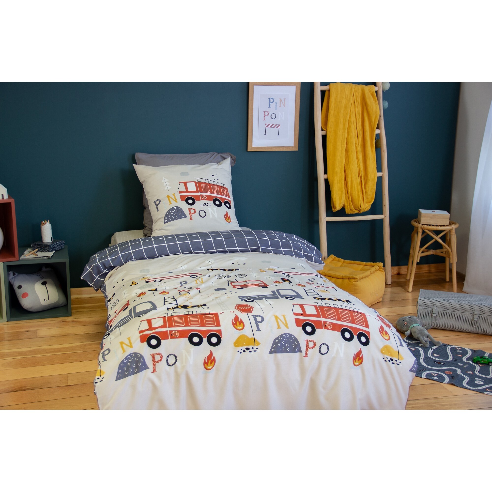 Parure de lit enfant 100% microfibre - FLAMMECHE