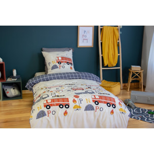 Parure de lit enfant 100% microfibre - FLAMMECHE