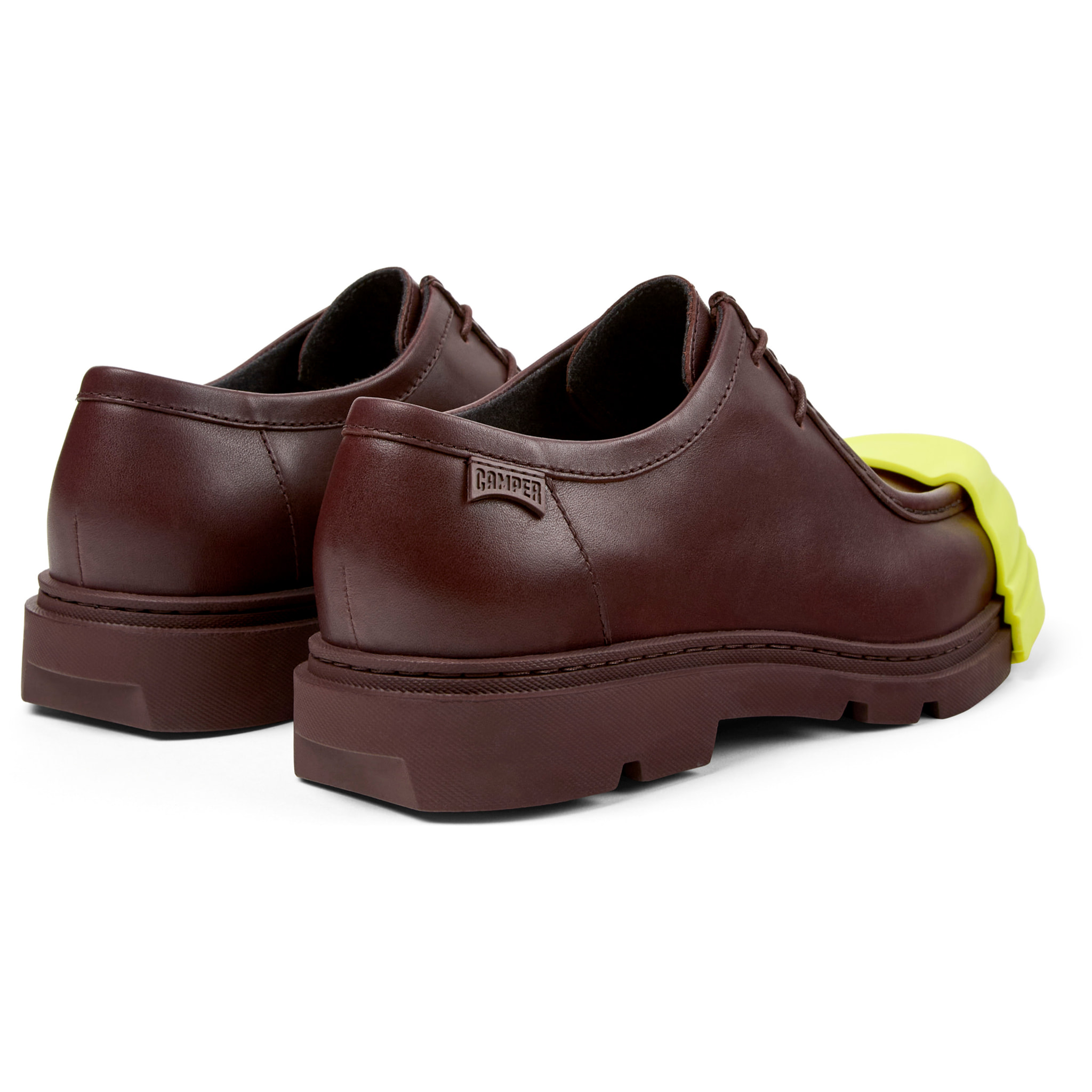 Zapatos de cordones - CAMPER Junction - Burdeos - Cuero liso