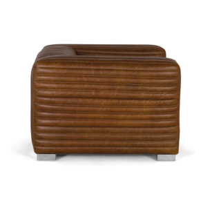 Sillón de piel - 67 x 103 x 98 cm