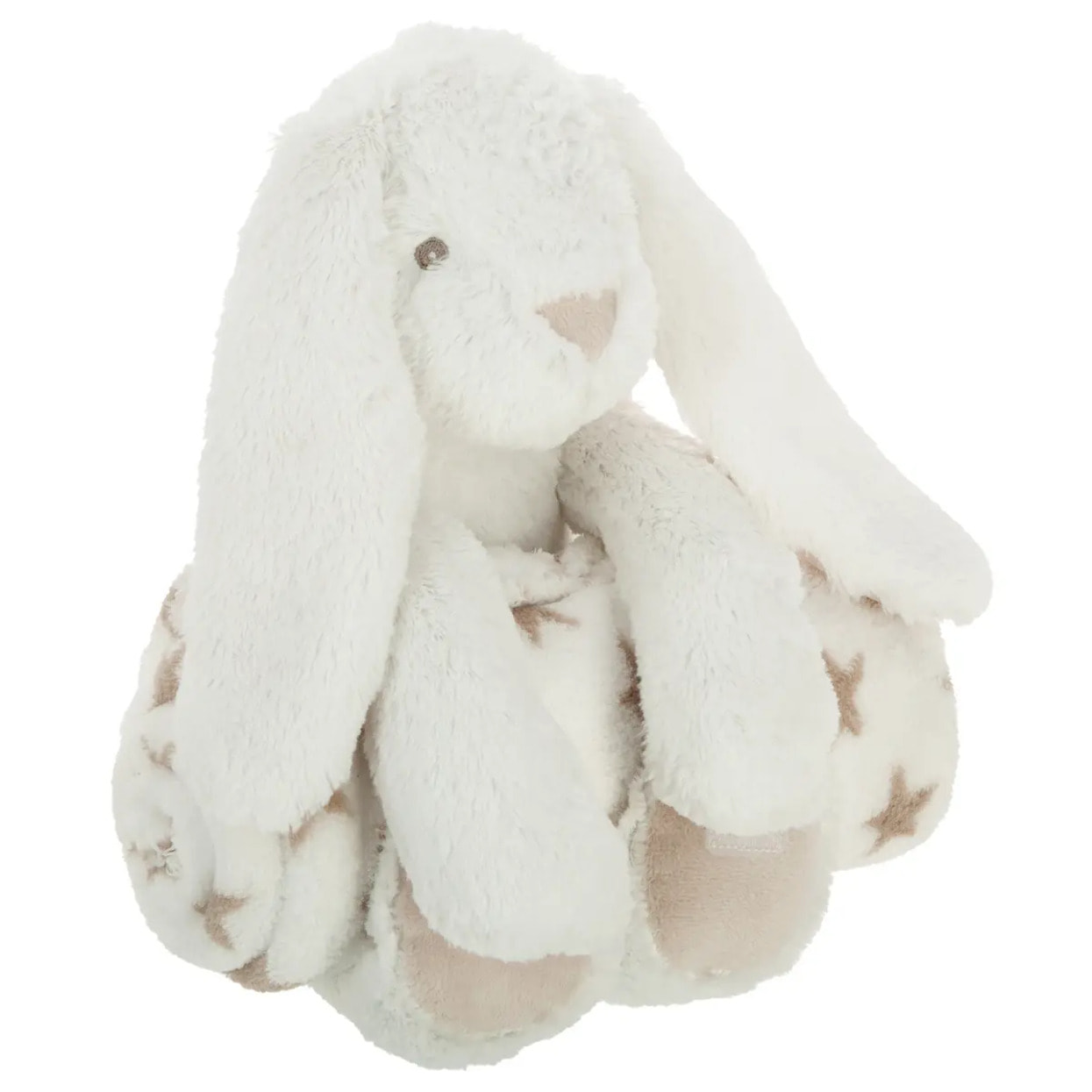 Plaid avec peluche blanc