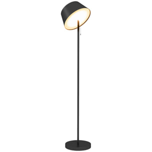 Lampadaire extérieur solaire LED sans fil rechargeable USB réglable alu ABS noir