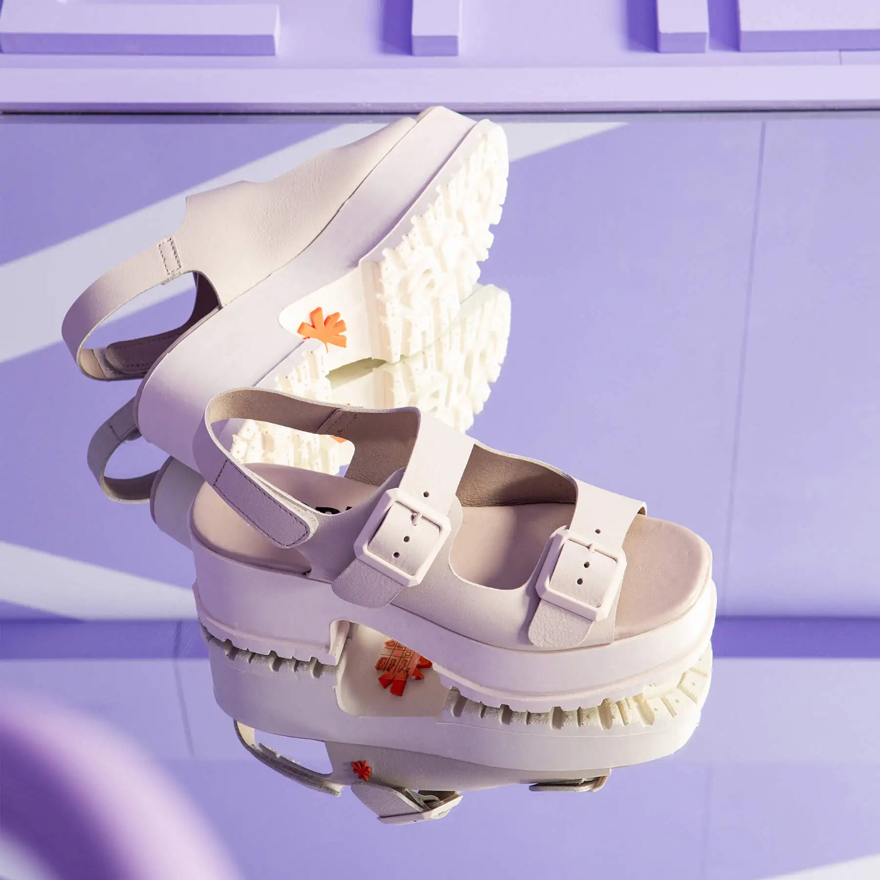 Sandalias con tacón 1821 NAPPA CREAM/ MANCHESTER color Cream