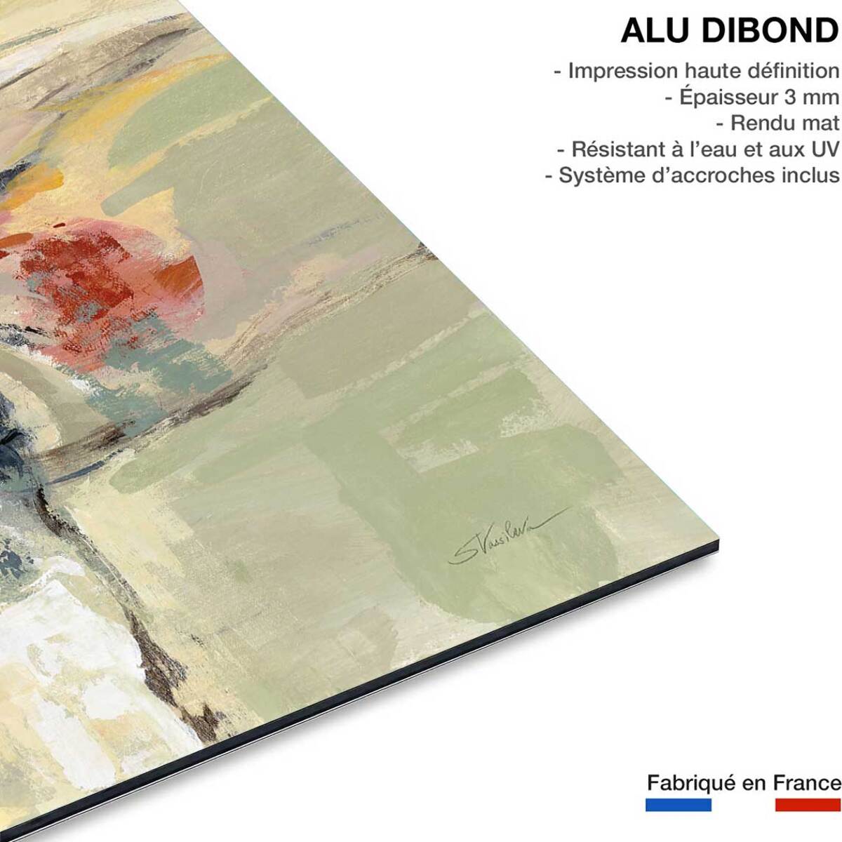 Tableau abstrait Ambiance des îles Tableau alu Dibond