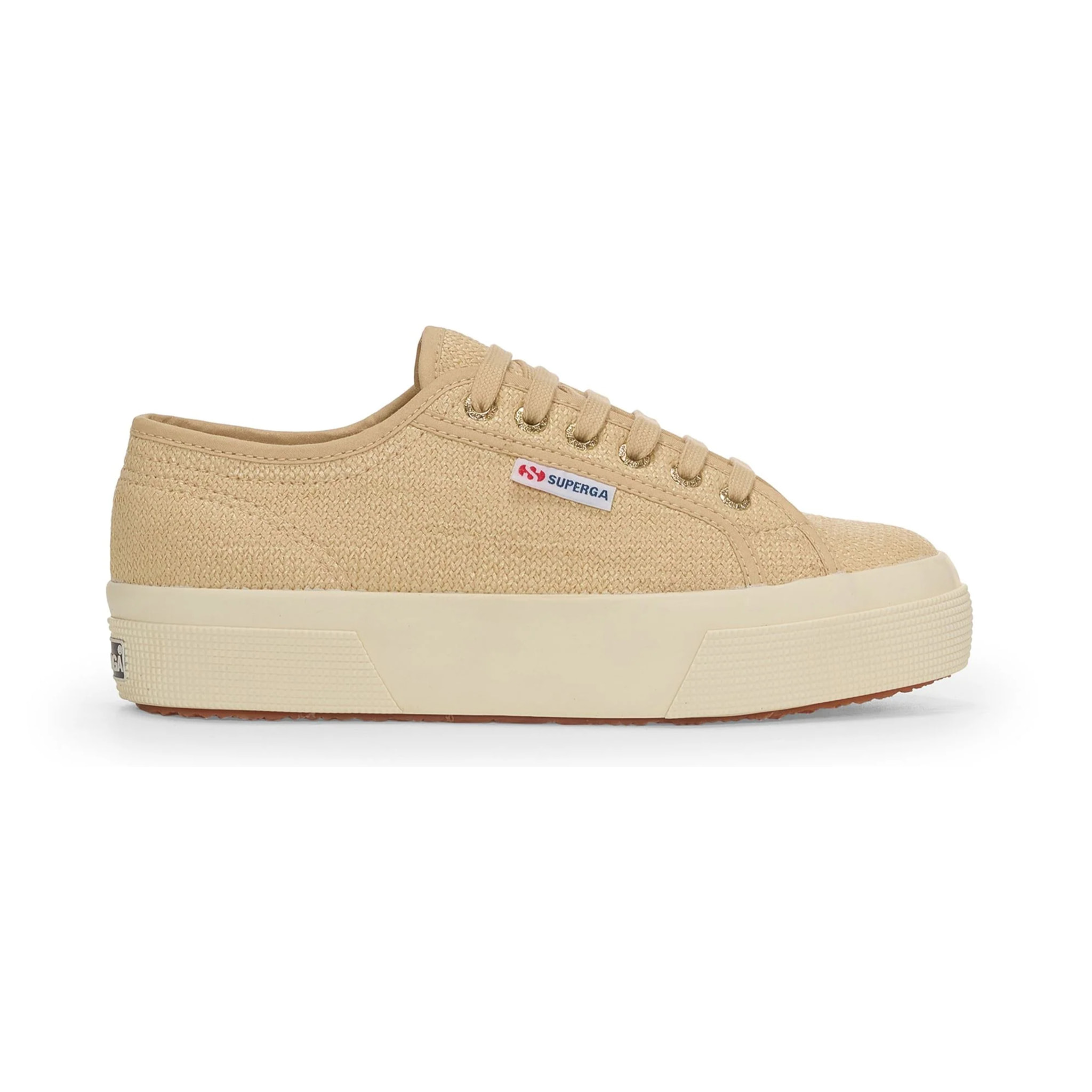 Superga - Zapatos de mujer Mujer Beige - 2740 PLATFORM RAFFIA