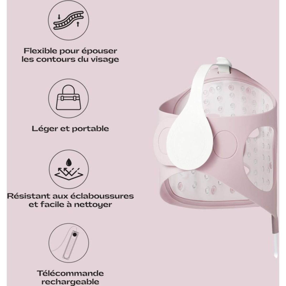 Masque LED LOLA Glow Mask Pink