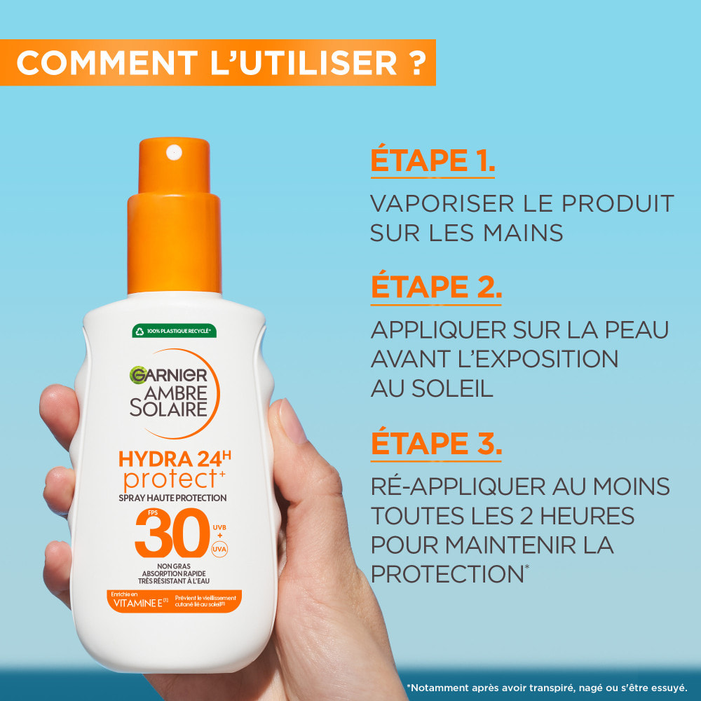 Garnier Ambre Solaire Hydra Protect 24H Spray Protecteur SPF30 150mL