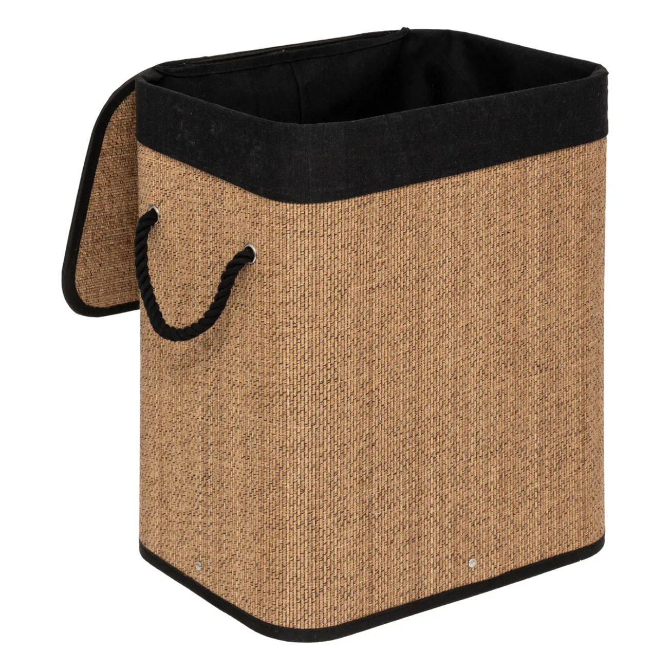 Panier à linge en bambou 60L Marron