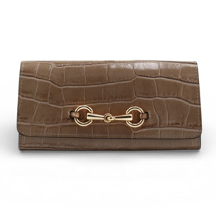 Portafoglio Cheval Firenze Grant Croc Taupe