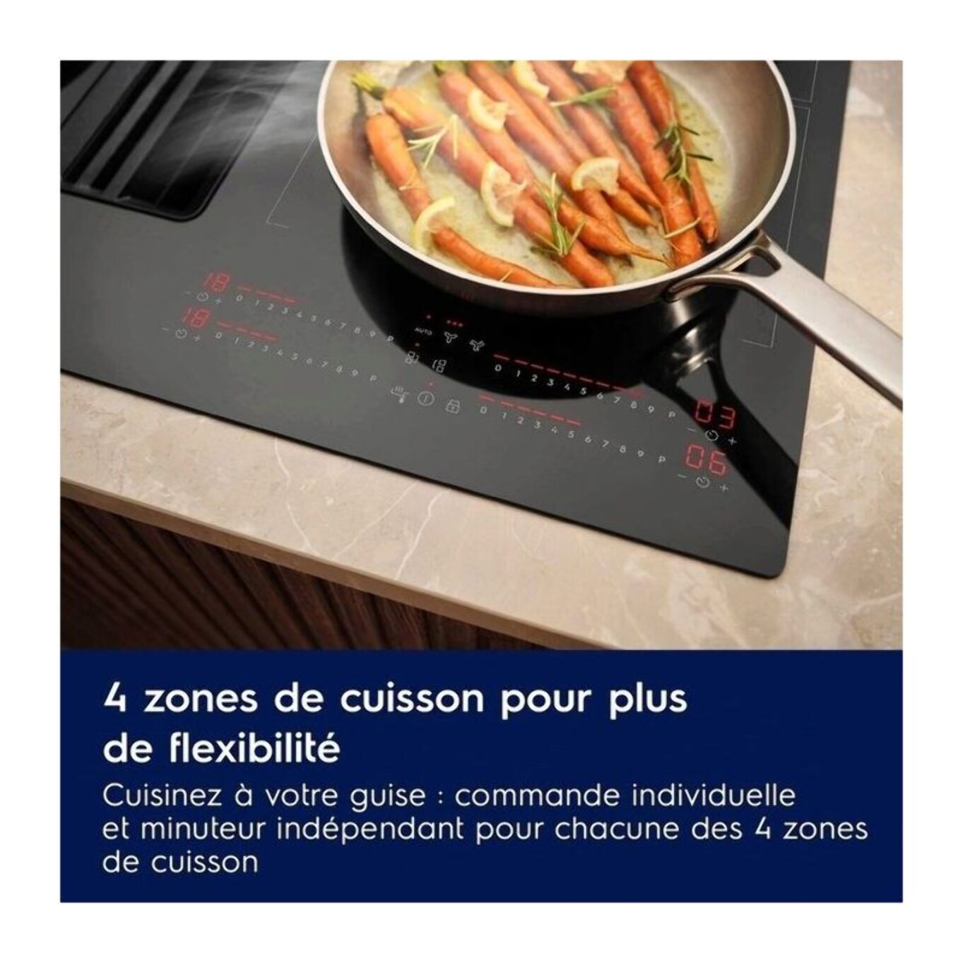 Plaque induction aspirante ELECTROLUX KCC84440