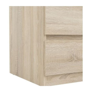 Grande commode 5 tiroirs rangement chambre - 3 coloris - SOFT