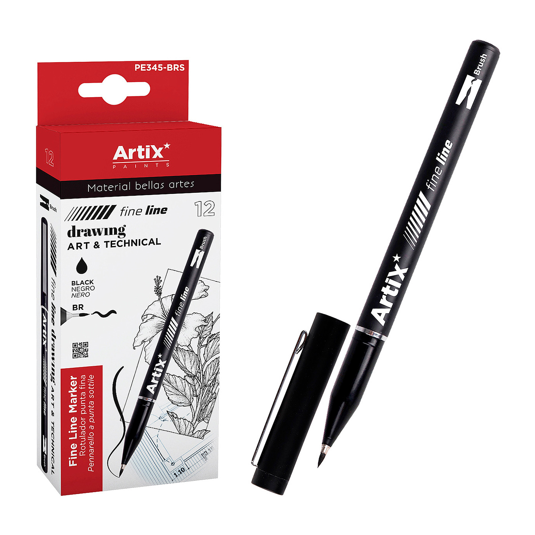 Pack 12 Pz. MARCATORE CALIBRATO PUNTA MORBIDA