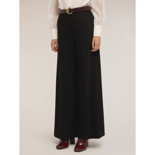 Motivi - Pantaloni palazzo in poliviscosa - Nero