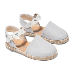 Conguitos - Sandali estivi in juta con zeppa per ragazza comodi