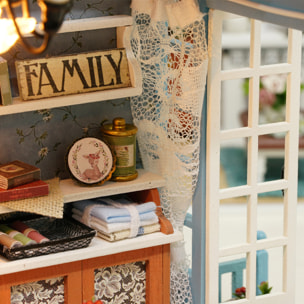 Tiempo Azul Oscuro. Maqueta 3D, realista con gran detalle y luces led.