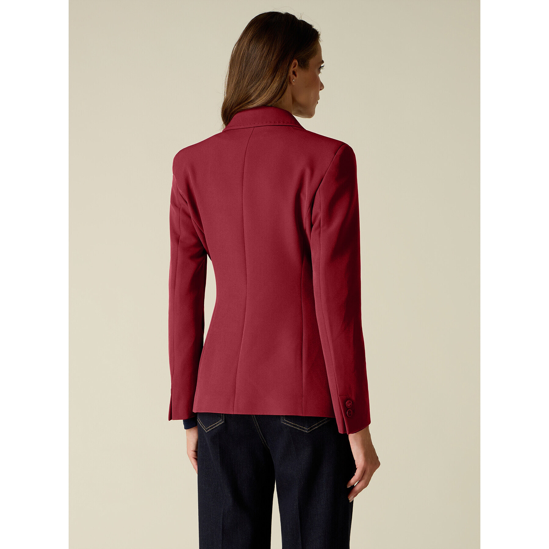 Oltre - Blazer con impunture sartoriali - Bordeaux