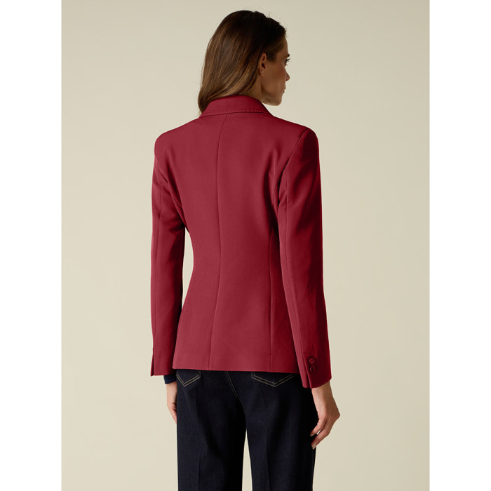 Oltre - Blazer con impunture sartoriali - Bordeaux