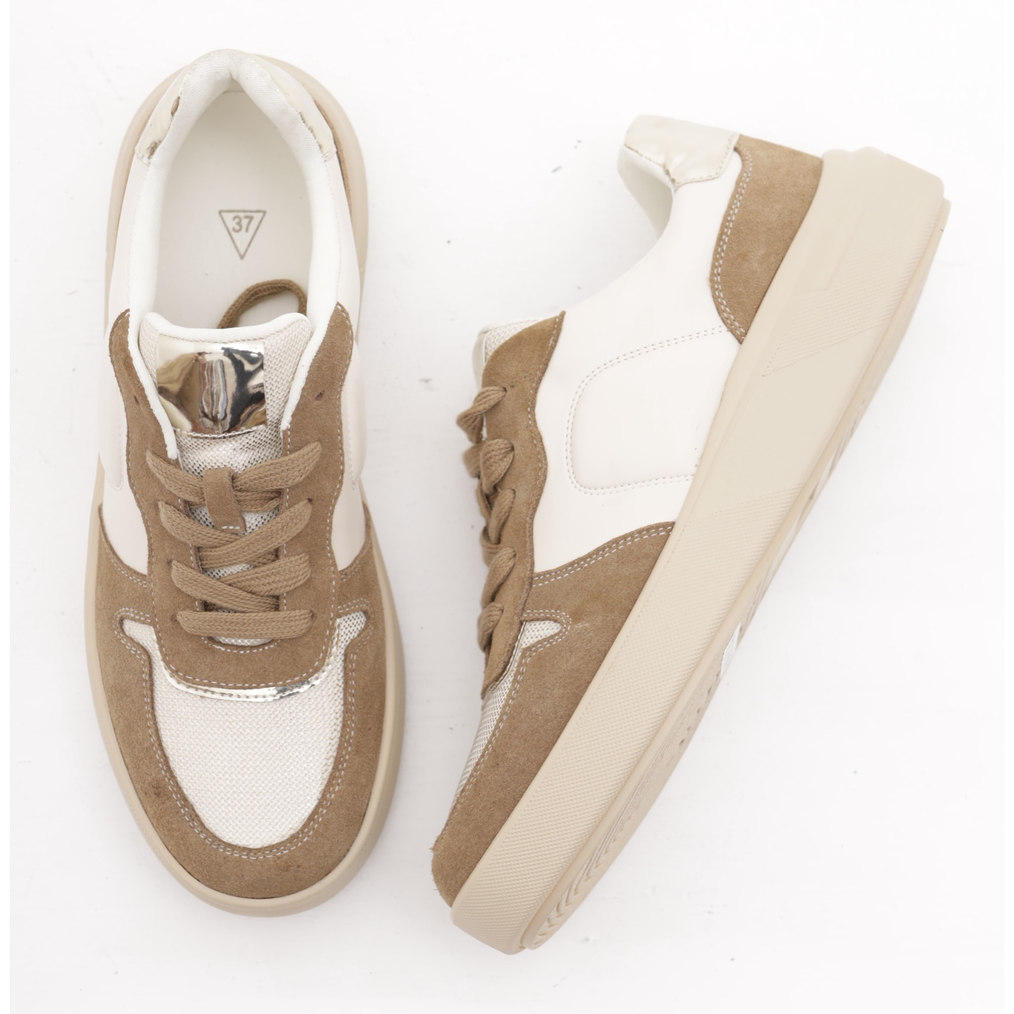 SNEAKERS LOW CHOCOLA' PANNA/TORTORA