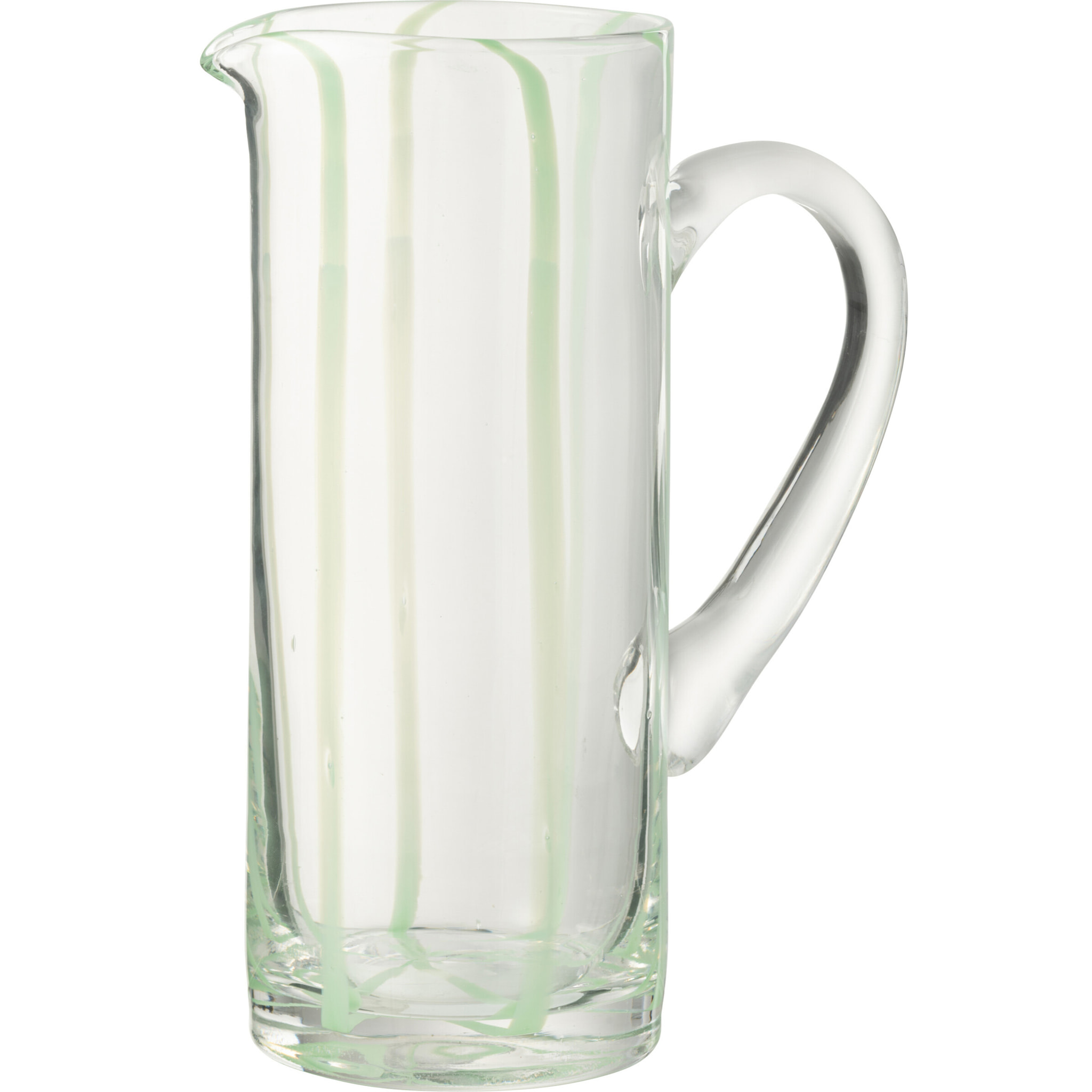 J-Line carafe Rayures Verre - transparent/vert