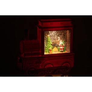 J-Line décoration Locomotive - plastique - rouge