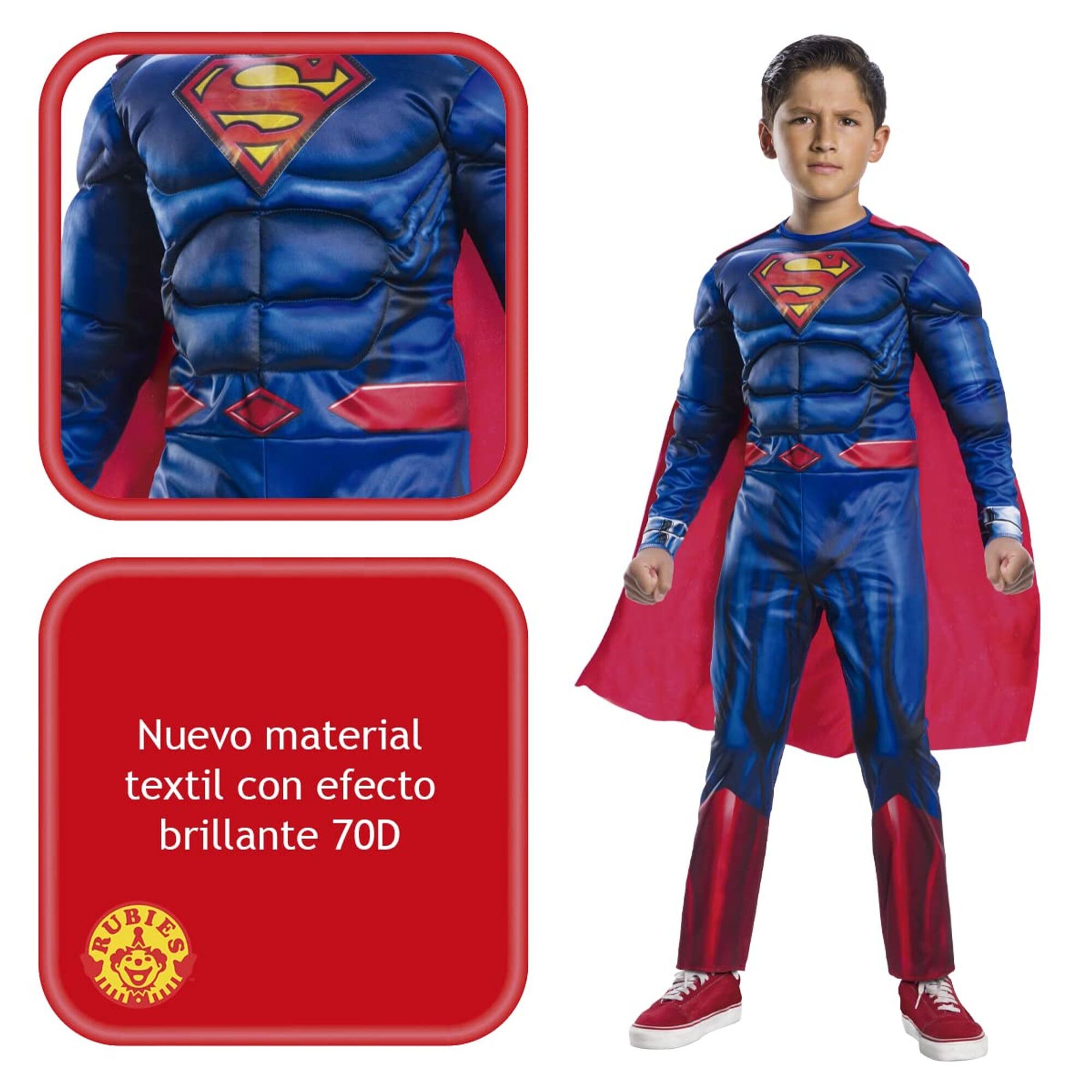 DISFRAZ SUPERMAN BLACK LINE DELUXE INF