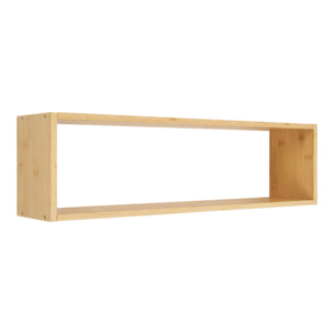 Mensola da parete Ember in bambù naturale 70×15×19,5 cm