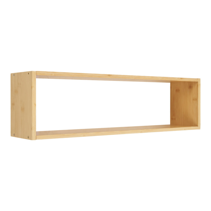 Mensola da parete Ember in bambù naturale 70×15×19,5 cm