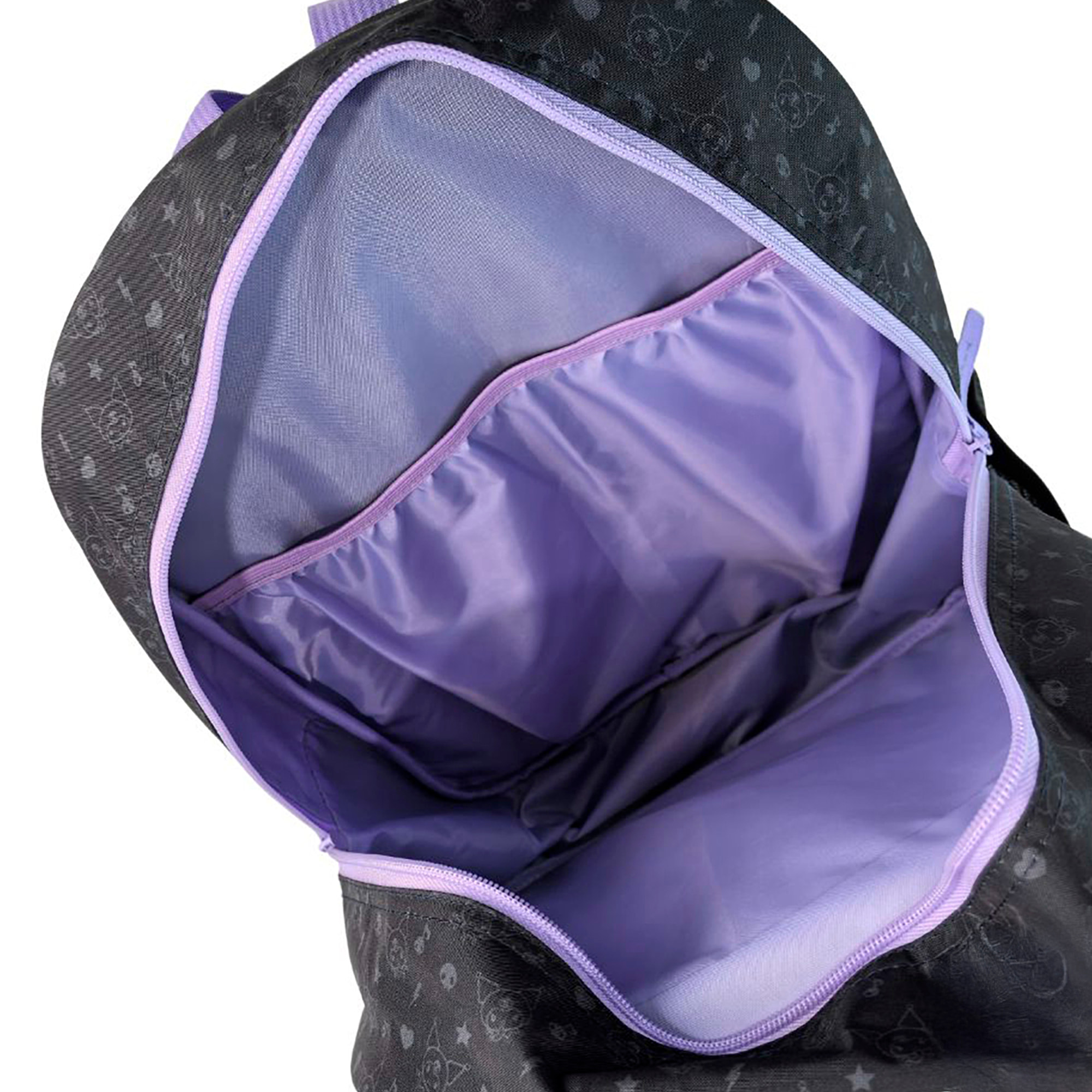 Kuromi Mochila Primaria con doble compartimento adaptable a carro.