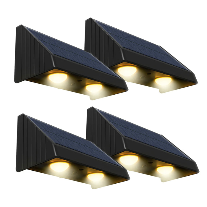 4 Applique murale solaire KYLA 100LM