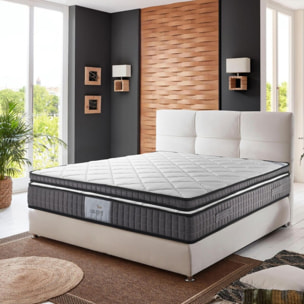 Matelas Céleste | Mémoire de forme et ressorts ensachés | 29 cm | Facilite la circulation sanguine