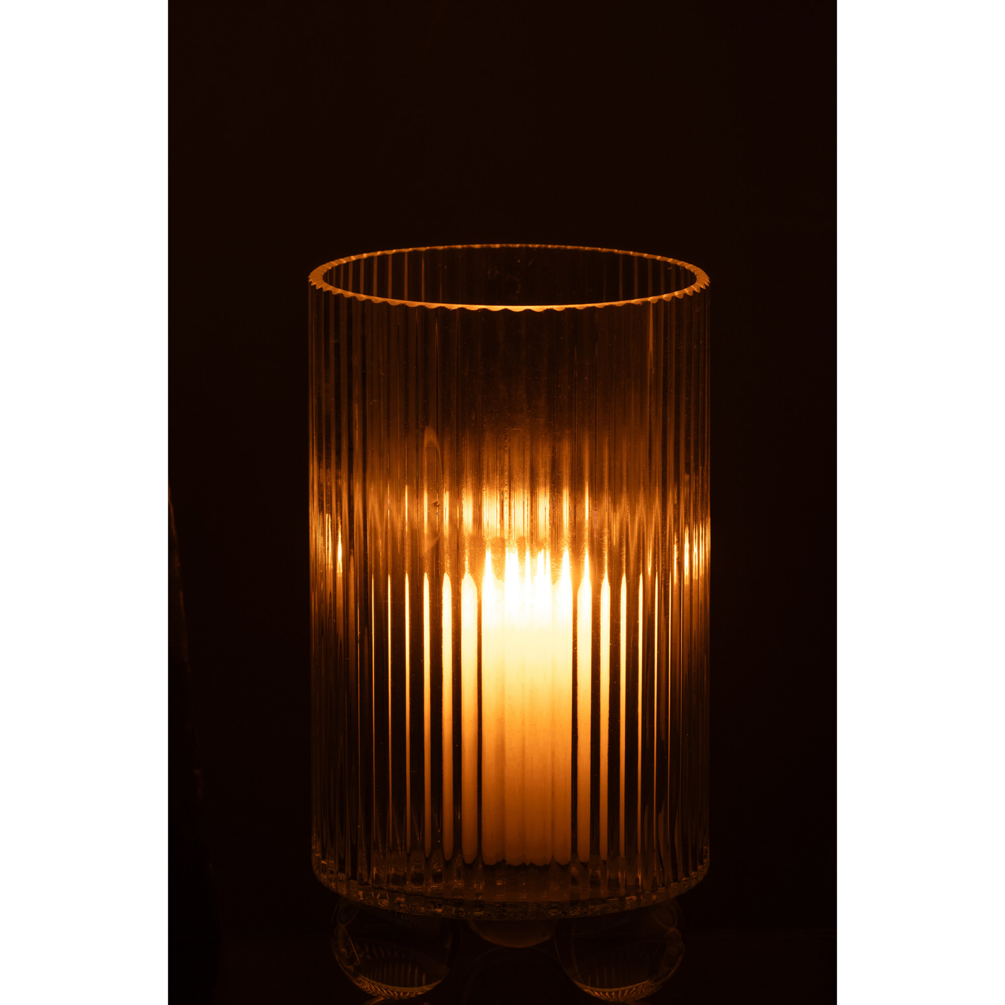 J-Line photophore Clara - verre - transparent - large