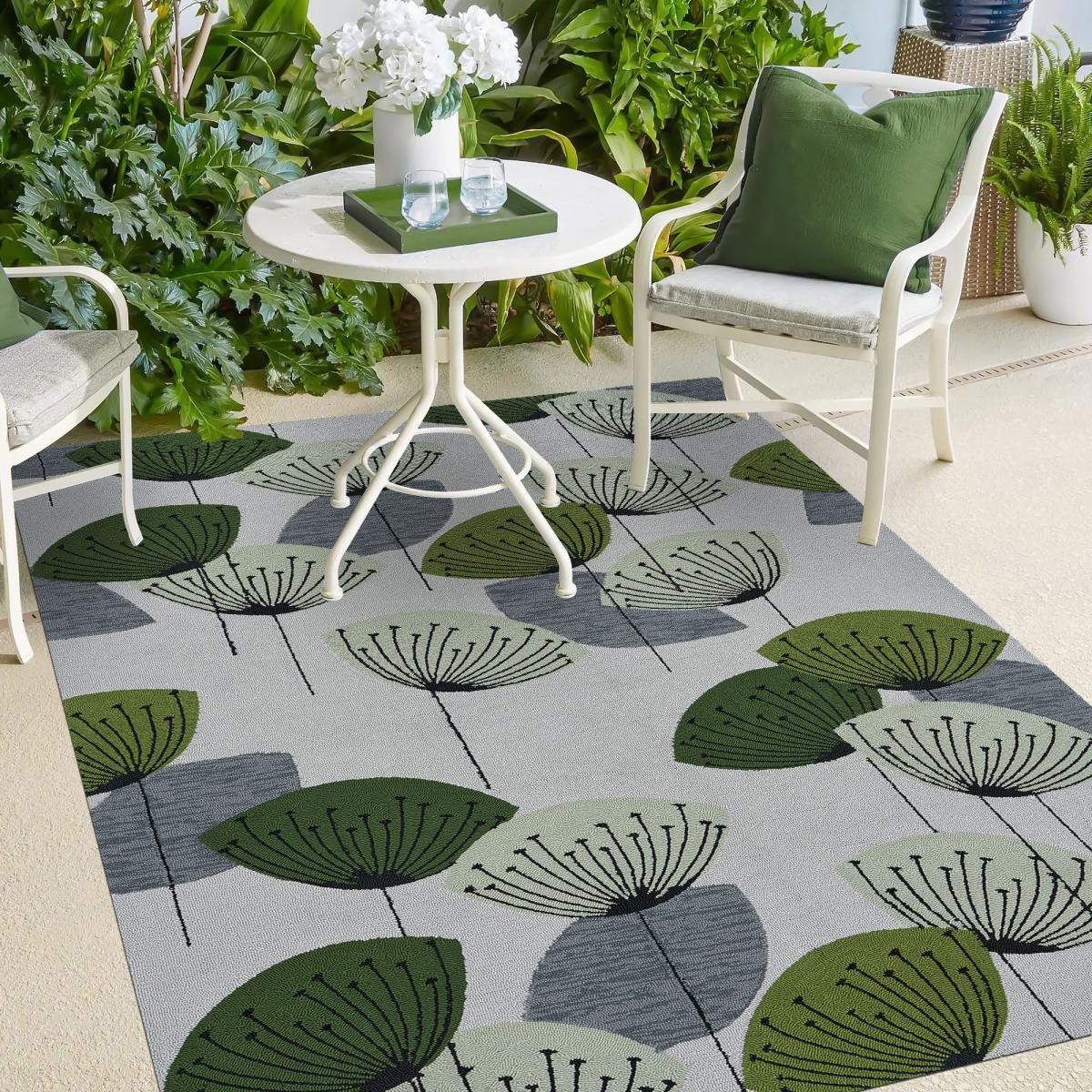 Tapis extérieur tissé kilim rectangle CHICDOUZ