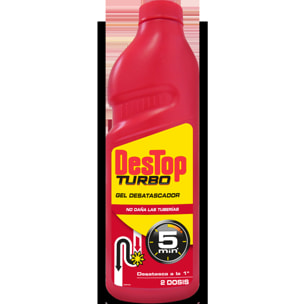 Desatascador tuberías Destop Turbo 1l - 2 unidades