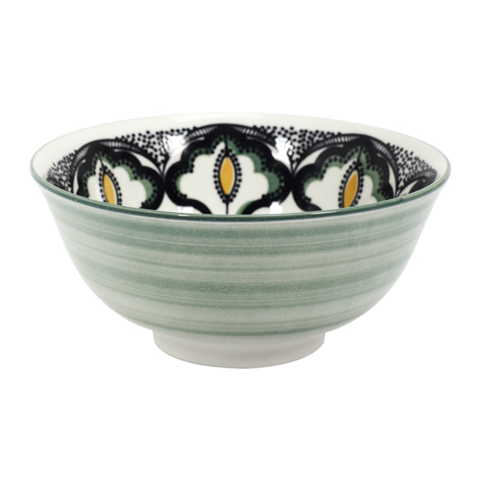 Coupelle Mandala Vert D15cm8