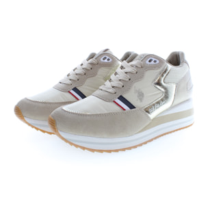 Sneakers U.S. Polo Assn Beige-Gold