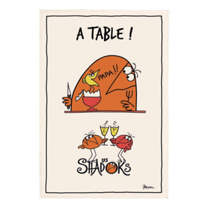 Torchon Shadoks À table