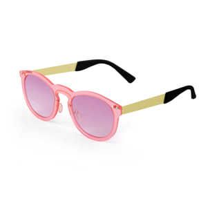 Gafas de sol OCEAN IBIZA - Trans / Violeta degradada con montura rosa transparente y patillas metálicas doradas