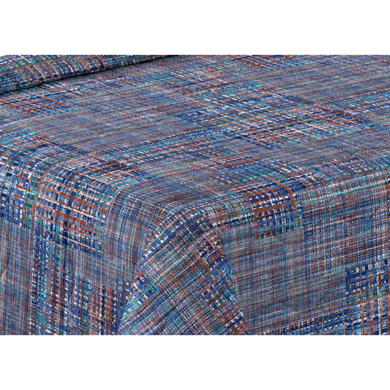 Trapunta Invernale 300gr Made in Italy Piumone Clado Linea Scaldanotti Disegno Lisbona Blu