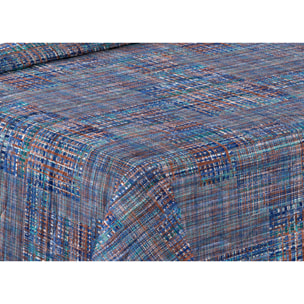 Trapunta Invernale 300gr Made in Italy Piumone Clado Linea Scaldanotti Disegno Lisbona Blu