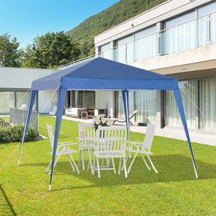 Carpa Plegable 3x3m de Jardín Diseño Pop Up Cenador de Acero y Tela Oxford