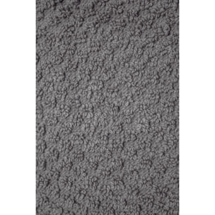 SET 3 PEZZI ASCIUGAMANI SPUGNA TINTA UNITA GRIGIO