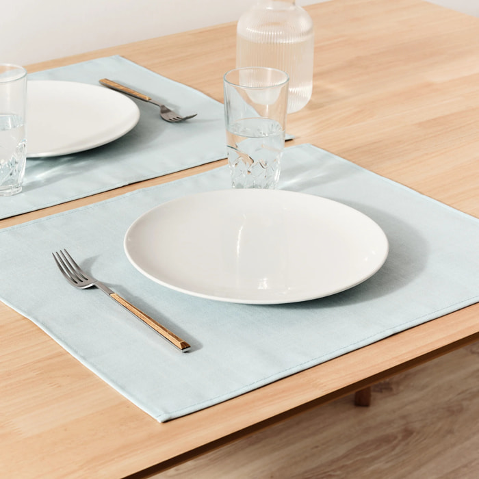 Lot de 2 sets de table Bleu 50x40 cm