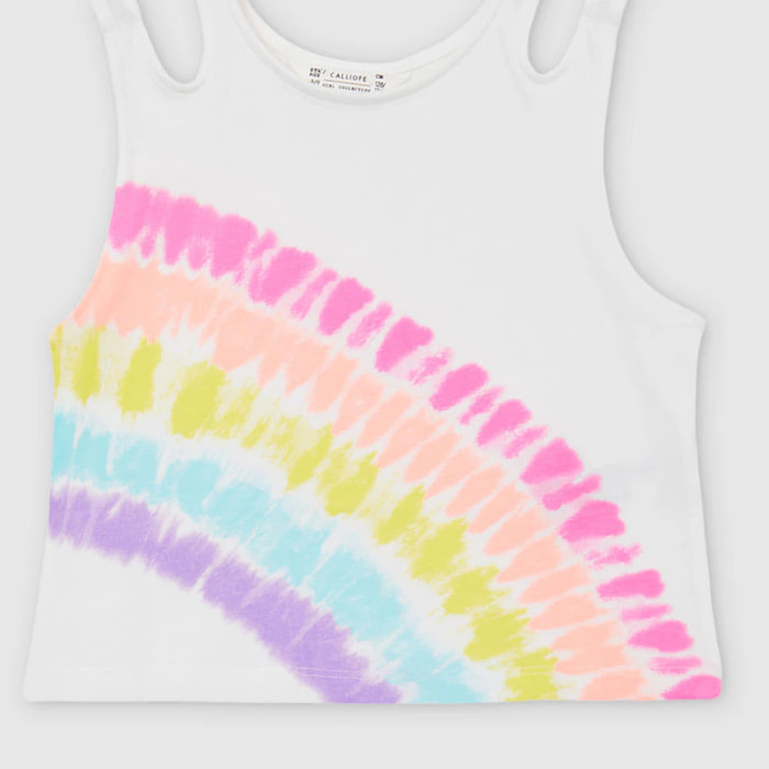 Top arcobaleno tie dye