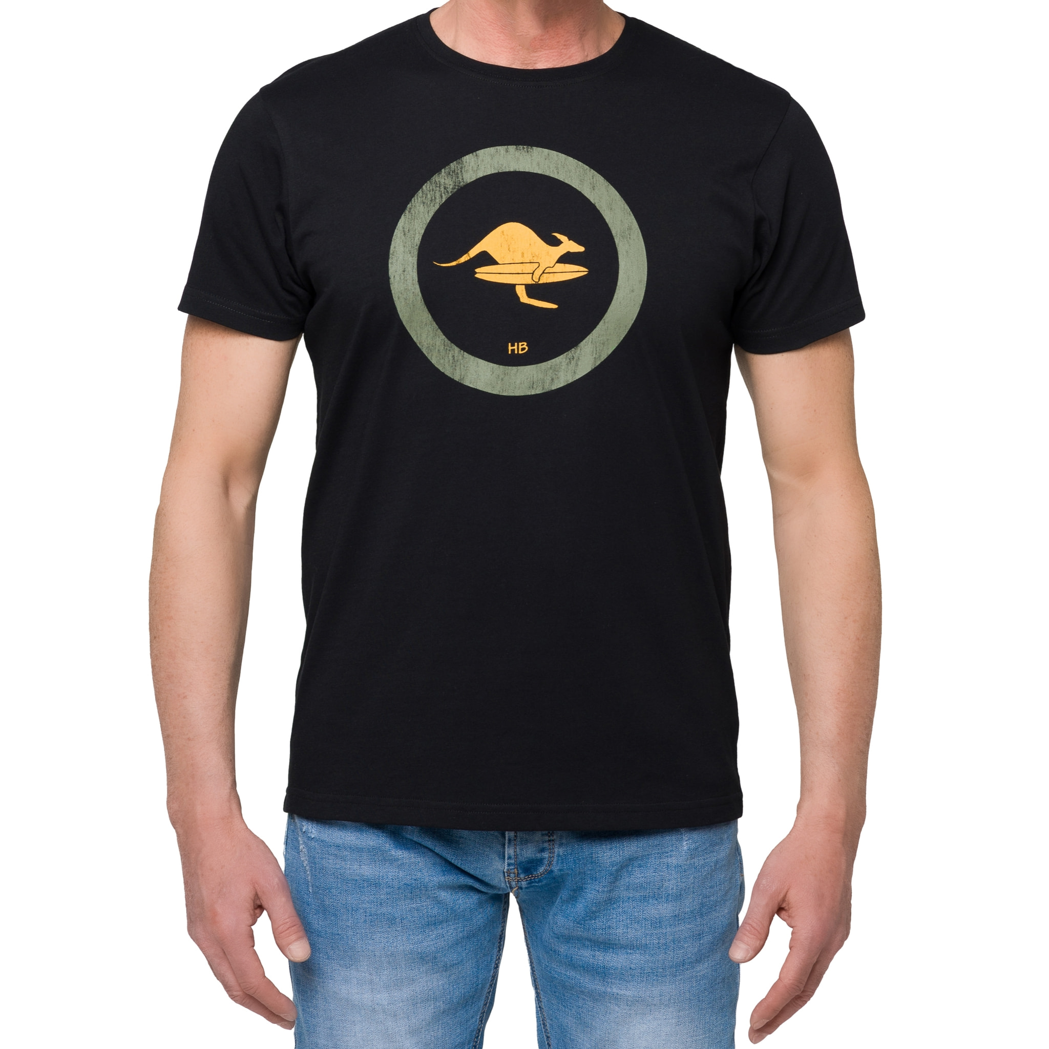 T-shirt in cotone 150 gr Hot Buttered Kailua Colore Nero.