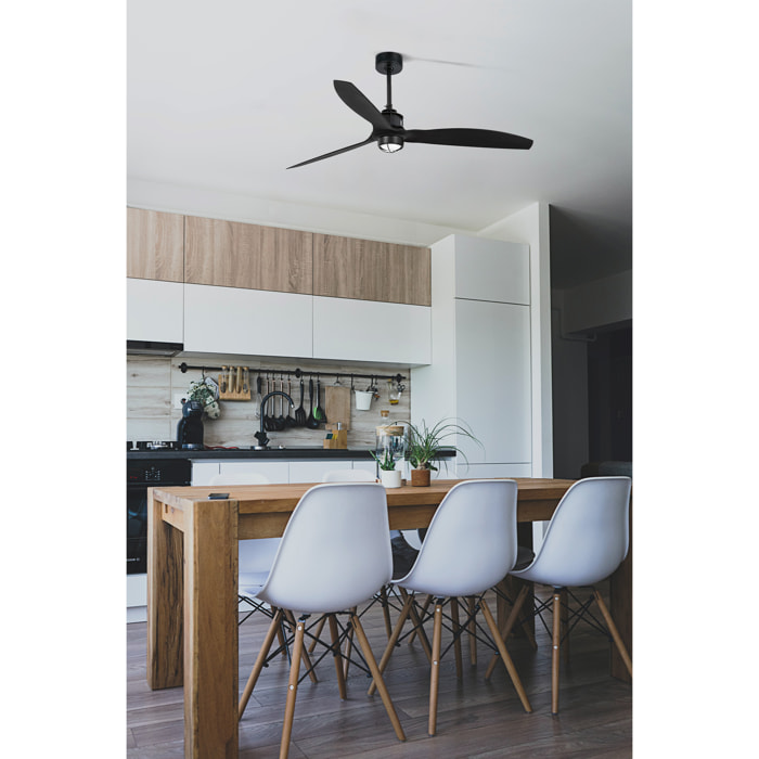 JUST FAN M LED Ventilador de techo negro mate