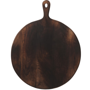 J-Line planche à découper ronde - bois - brun foncé - extra large