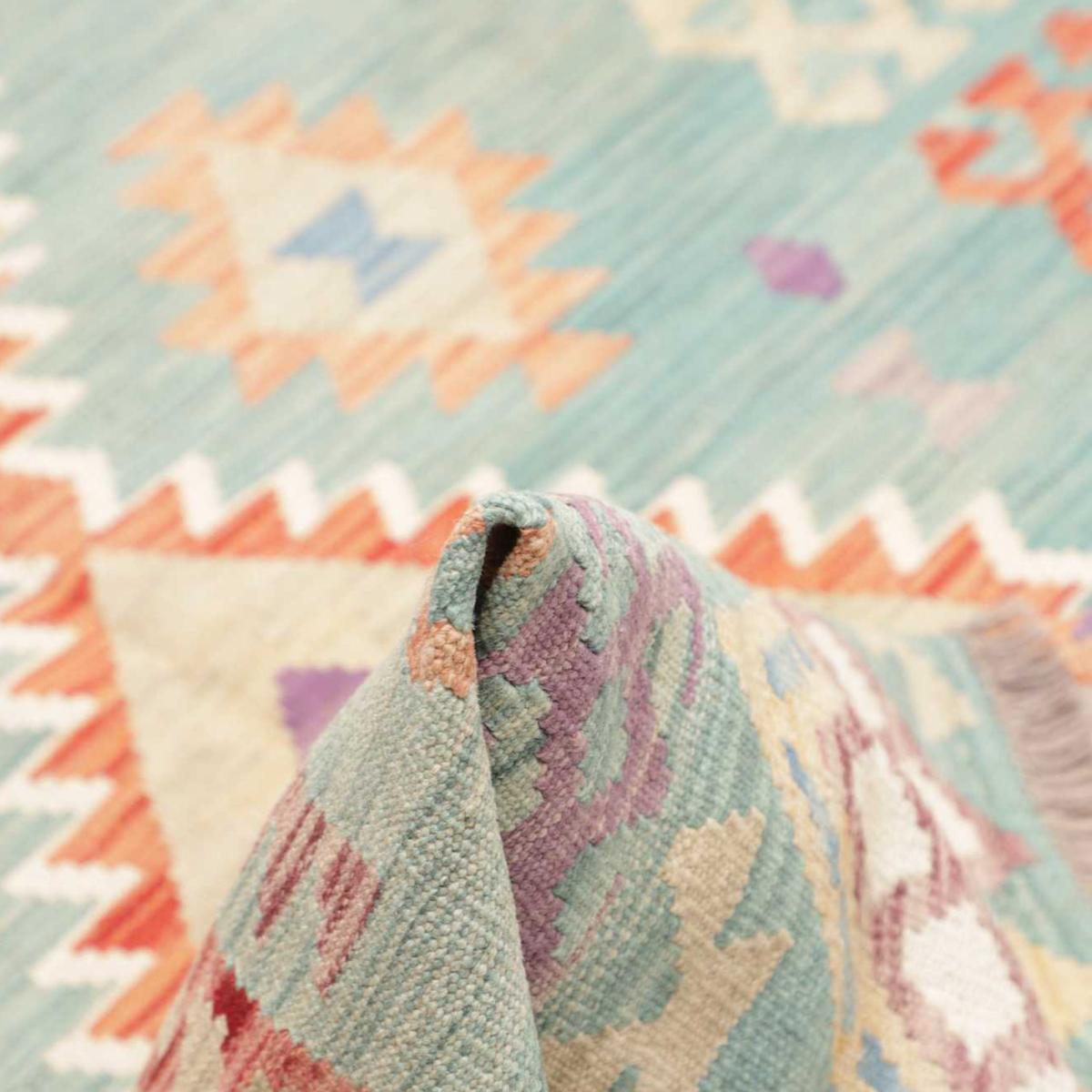 Tapis kilim géométrique, tissé plat authentique, OREGEFI