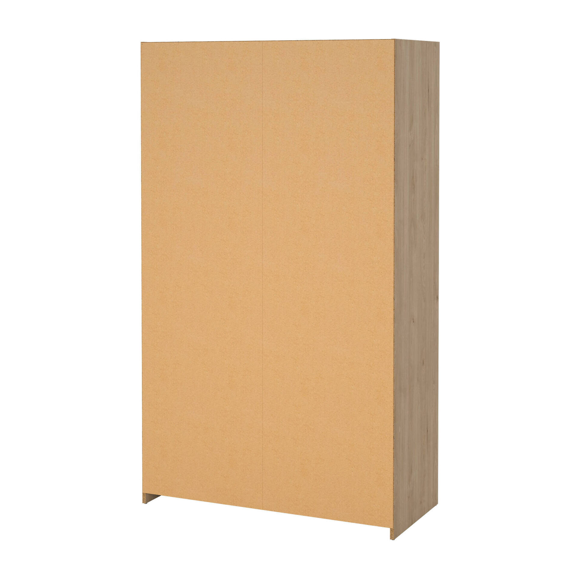 Guardaroba grande Jal, Mobile camera da letto, Cabina armadio portabiti, Armadio appendiabiti, 105x48 h180 cm, Rovere e Beige
