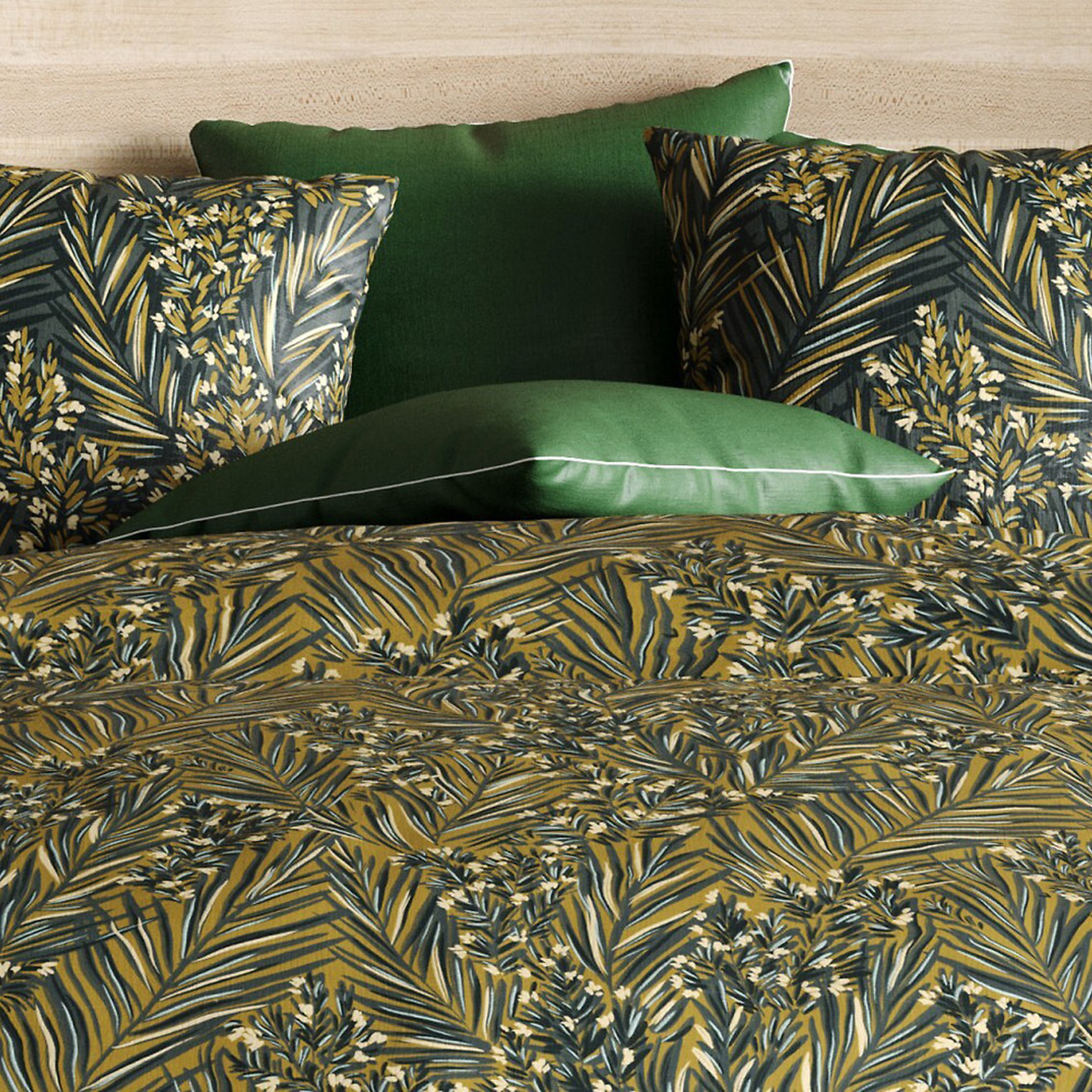 Parure De Couette 3pcs avec Taies oreiller 100% Coton Bio 57 Fils/cm2-nava