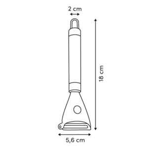 Éplucheur rasoir Solstice 5,6x2x18cm beige